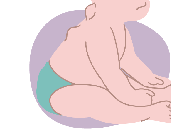 首や背中が腫れたり硬くなったりするイメージ図